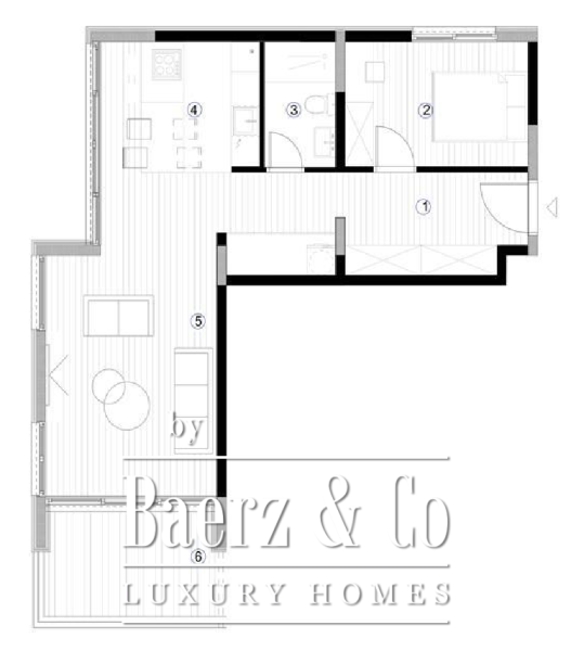 photo 12 One Bedroom Apartment in Luxury Complex in Budva 2