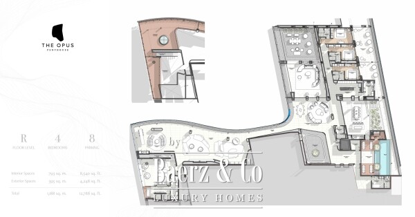 Floor Plan 2 - Exclusive Penthouse in The Opus by Omniyat – Iconic Design in Business Bay, Dubai