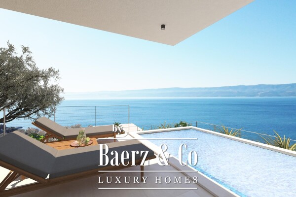 photo 9 Duće, new construction, luxurious apartment with pool and open sea view S1 ​