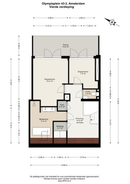 Floor Plan 4 - Olympiaplein 43 B