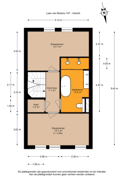 Floor Plan 4 - Laan van Moskou 107