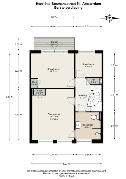 Floor Plan 2 - Henriëtte Bosmansstraat 54
