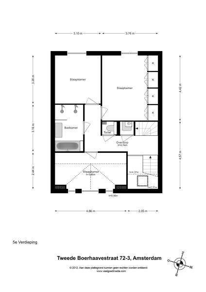 Floor Plan 7 - Tweede Boerhaavestraat 72 3