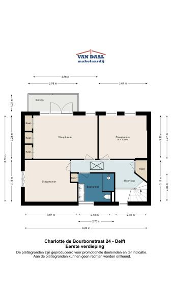 Floor Plan 3 - Charlotte de Bourbonstraat 24