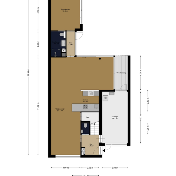 Floor Plan 1 - Distelstraat 7