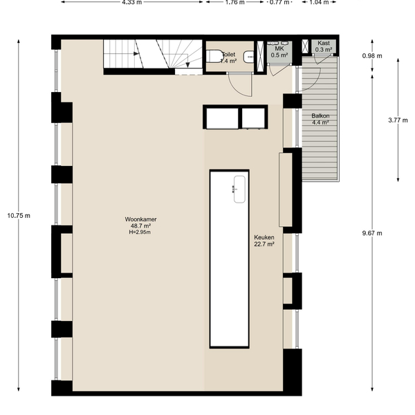 Floor Plan 3 - Da Costastraat 33 3